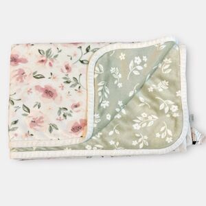 Modern Moments by Gerber Baby & Toddler Girls Reversible Minky Floral Blanket